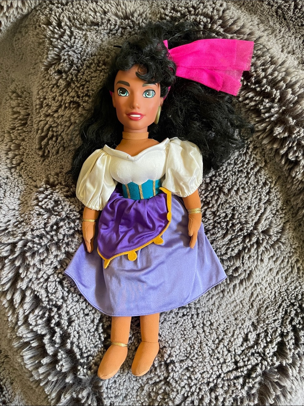 Vintage Disney Esmeralda The Hunchback of Notre Dame Plush Doll 1995
